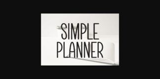 Simple Planner Font Poster 1