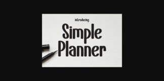 Simple Planner Font Poster 1