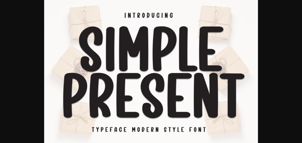 Simple Present Font Poster 1