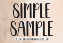 Simple Sample Font Poster 1