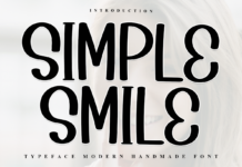 Simple Smile Font Poster 1