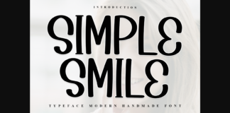 Simple Smile Font Poster 1