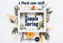 Simple Spring Font Poster 1