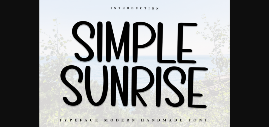 Simple Sunrise Font Poster 3