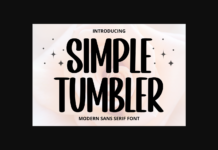 Simple Tumbler Font Poster 1