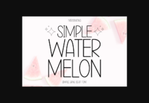 Simple Water Melon Font Poster 1