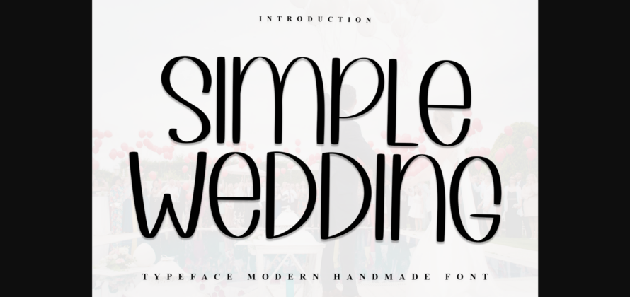 Simple Wedding Font Poster 3