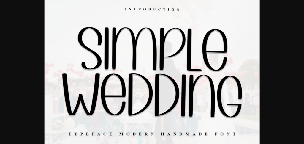 Simple Wedding Font Poster 1
