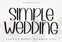 Simple Wedding Font Poster 1