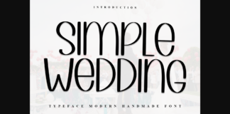 Simple Wedding Font Poster 1