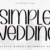 Simple Wedding Font