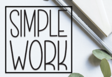 Simple Work Font Poster 1