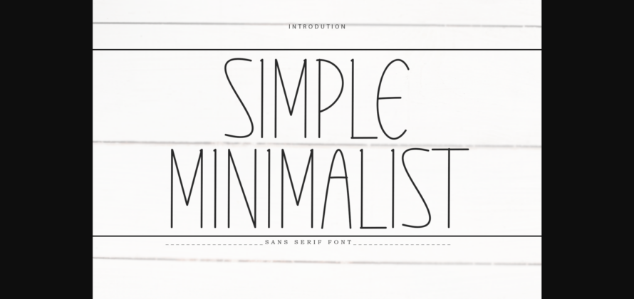 Simple Minimalist Font Poster 3