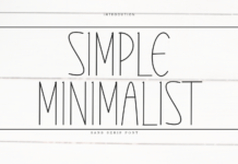 Simple Minimalist Font Poster 1