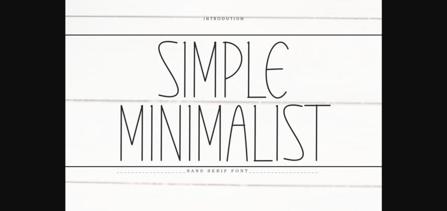 Simple Minimalist Font Poster 1