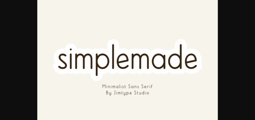 Simplemade Font Poster 3