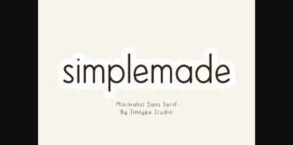 Simplemade Font Poster 1