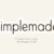 Simplemade Font