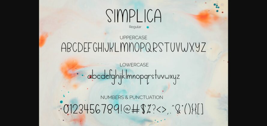 Simplica Font Poster 8