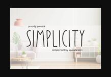 Simplicity Font Poster 1