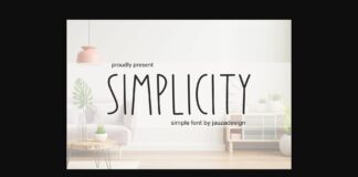 Simplicity Font Poster 1