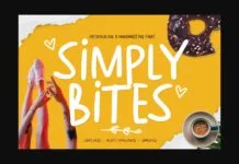 Simply Bites Font Simply Bites Font Poster 1