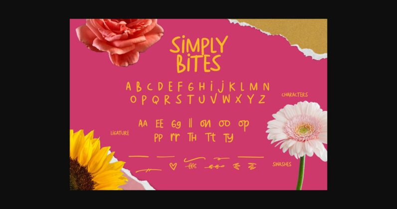 Simply Bites Font Poster 9