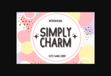 Simply Charm Font Poster 1