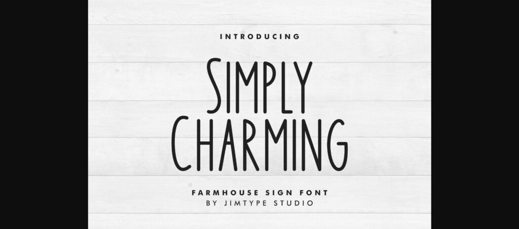 Simply Charming Font Poster 3