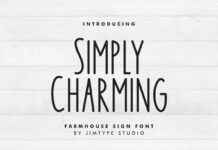 Simply Charming Font Poster 1