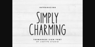 Simply Charming Font Poster 1