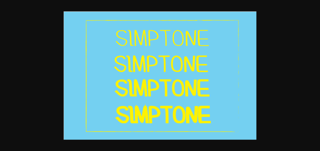 Simptone Font Poster 4