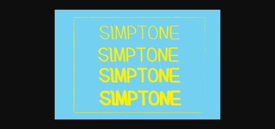 Simptone Font Poster 4