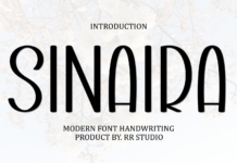 Sinaira Font Poster 1