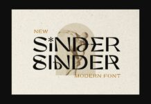 Sinder Font Poster 1