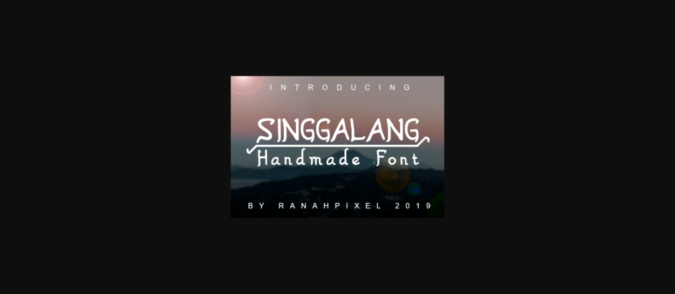 Singgalang Font Poster 3