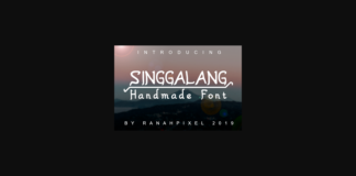 Singgalang Font Poster 1