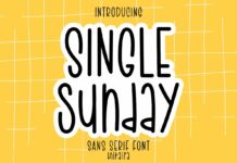 Single Sunday Font Poster 1