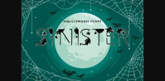 Sinister Font Poster 1