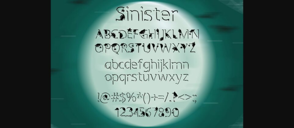 Sinister Font Poster 4