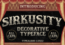 Sirkusity Font Poster 1