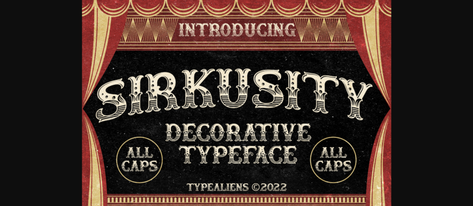 Sirkusity Font Poster 1