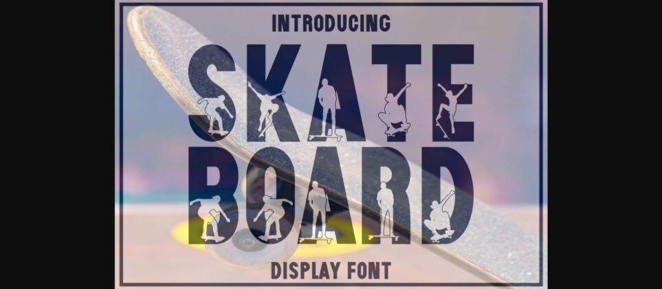 Skateboard Font Poster 3