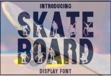 Skateboard Font Poster 1