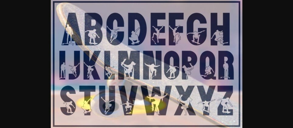 Skateboard Font Poster 2