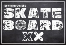 Skateboard XX Font Poster 1
