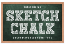Sketch Chalk Font Poster 1