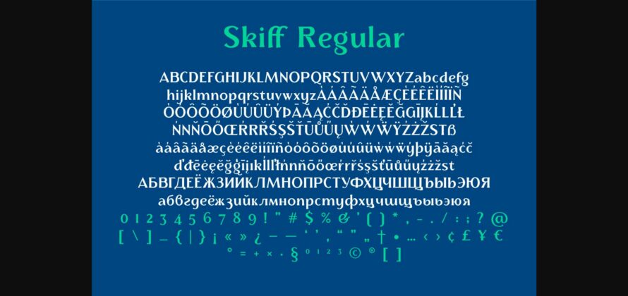 Skiff Font Poster 6