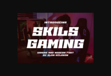Skils Gaming Font Poster 1