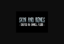 Skin and Bones Font Poster 1